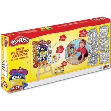 Imagem de Play Doh Kit De Pintura Meu Pequeno Artista Da Fun F0028-6 - Geral