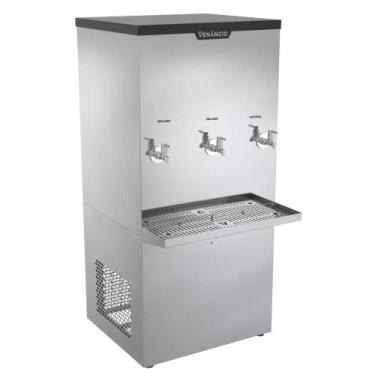 Imagem de Bebedouro Industrial 100 Litros Venâncio Inox 2 Torneiras Geladas 1 Na