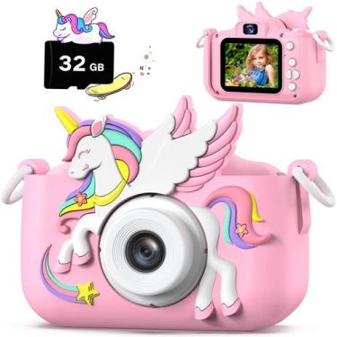 Imagem de Câmera infantil Cimizi Upgrade com capa protetora, cartão SD de 32 GB