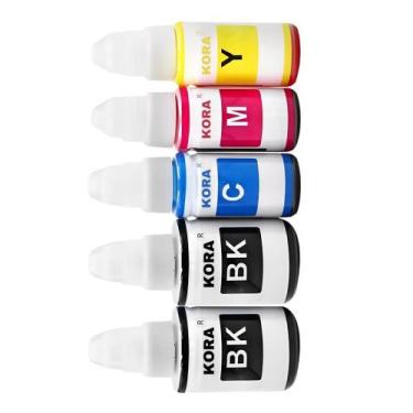 Imagem de Kit 5 Tinta Compativel com Canon G3110 G4100 G3100 G-190 Bk Y M C - KO