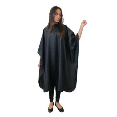 Imagem de Capa de Corte Profissional Sem Manga Cabeleireiro Marco Boni, Preto