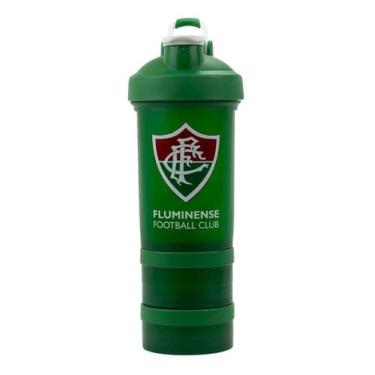Imagem de Garrafa Shakeira Mola 2 Compartimentos 500ml - Fluminense - Mileno