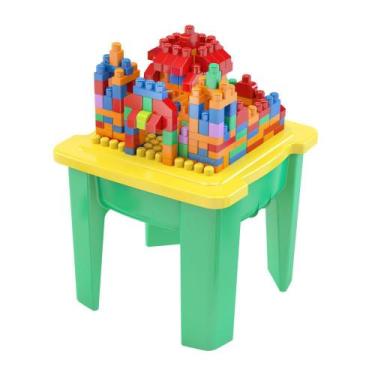 Imagem de Mesa Monta Mais Blocolândia Click 220 Peças - Dismat