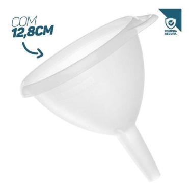Imagem de Funil De Plástico Universal 12,8cm Branco Sanremo Cozinha Prático Durá