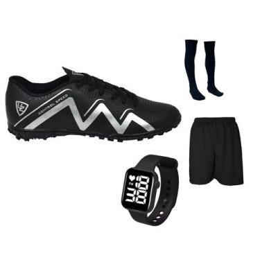 Imagem de Chuteira Society Control Speed Adulto Juvenil Sosaite Gramado Sintétic