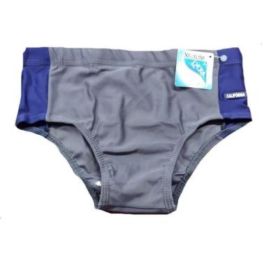 Imagem de Sunga Sungão - Cinza - Azul Escuro P - Califórnia, Cinza, Azul escuro,