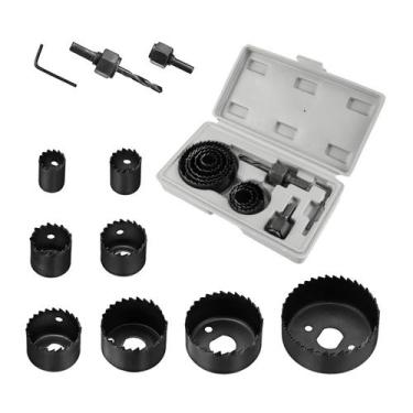 Imagem de Serra Copo Kit P/ Madeira Jogo 19 A 64 Mm C/ 11 Peças - EDA