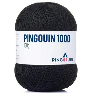 Imagem de Linha Pingouin 1000 Verão 150g, 0100 PRETO