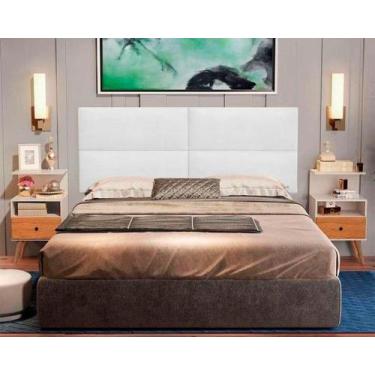Imagem de Cabeceira Estofada Para Cama De Casal 004 Dobrável Produzida Em MDF/MD