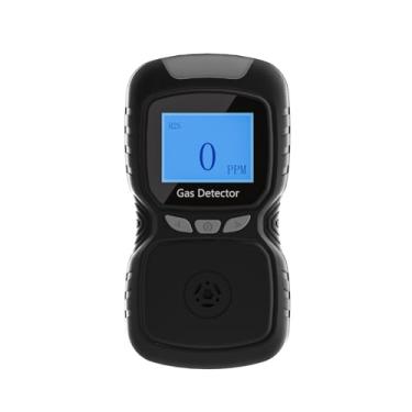 Imagem de Detector H2S H2S com clipe de monitor único de gás H2S, detector portátil de sulfeto de hidrogênio, detectores de vazamento de gás com campainha e indicador vermelho, clipe de alarme 0 ~ 100ppm