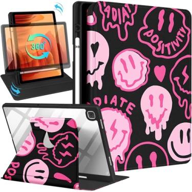 Imagem de Kidcube Capa para Samsung Galaxy Tab A7 - 26 cm para mulheres e meninas capa fólio fofa com suporte para lápis feminino design exclusivo suporte giratório adolescentes para tablet Galaxy Tab A7
