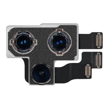 Imagem de Risidamoy Para iPhone 11 Pro Max OEM lente traseira principal traseira substituição para iPhone 11 Pro Ultra Wide Teleobjetiva Smart HDR capa de metal resistente cabo flexível conector kit de reparo