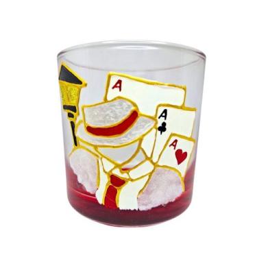 Imagem de Copo de Whisky Zé Pelintra no Poste e Dados 300ml - Vidro - Nadir