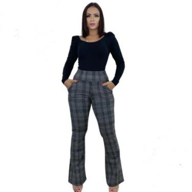 Imagem de Calça Flare Xadrez Nova Coleção!!! - Decreto Fashion, M