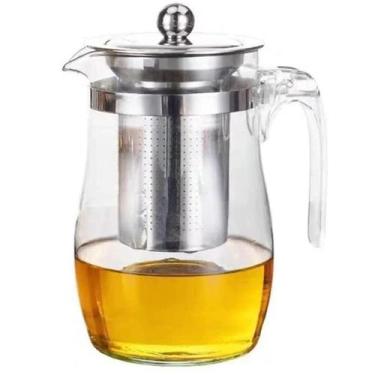 Imagem de Chaleira Chá Vidro Infusor 900ml Bule Chá - FCEN