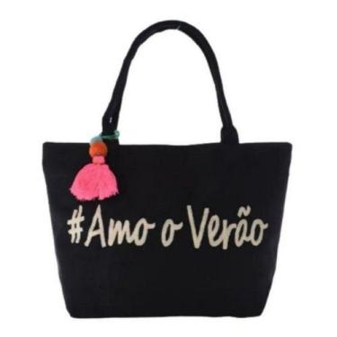 Imagem de Bolsa Feminina Praia Ombro Passeio Grande Summer Time - Unistar, Rosa 