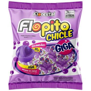 Imagem de PIRULITO FLORESTAL FLOPITO GIGA 600g UVA