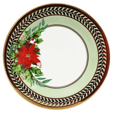 Imagem de Jogo 6 Pratos Rasos Verde Claro Celio Correa Strauss - Oxford  Porcela