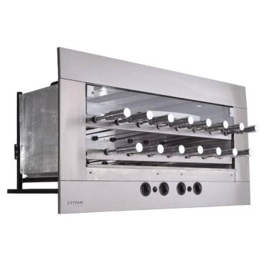 Imagem de Churrasqueira a Gás de Embutir Titan 15 Espetos Rotativos 127V