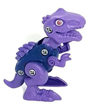 Imagem de Brinquedo Planeta Dinossauro Monte Seu Dino - Toyng, Roxo 2