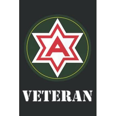 Imagem de 6Th Army - Sixth Army - Arsouth Veteran Black: Ruled Notebook/Journal - Lined Journal with Matte Finish Cover, 6" x 9", Perfect for School, Office & Home