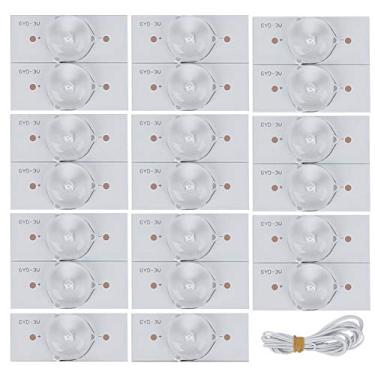 Imagem de Contas de Lâmpada Smd 3v, Lente Côncava de Placa de Fibra de Vidro, Alto Brilho e Baixo Consumo de Energia, para Reparo de Tv Led (20 unidades)