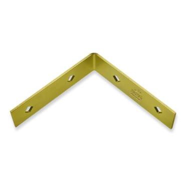 Imagem de Chapa L para emenda de viga e coluna 20x20cm N-1 Forsul Dourada