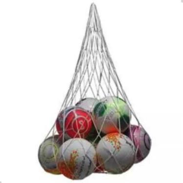Imagem de Rede Para Transporte de Bolas Fio 2 s/ Nó 20 Bolas Seda Sports Mania, 
