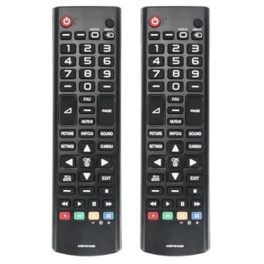 Imagem de Pacote com 2 AKB74915389 para controle remoto de substituição para LG TV 47IN5400 42PN450B AKB74915380 50IN5400 AKB74915387 55LA690V