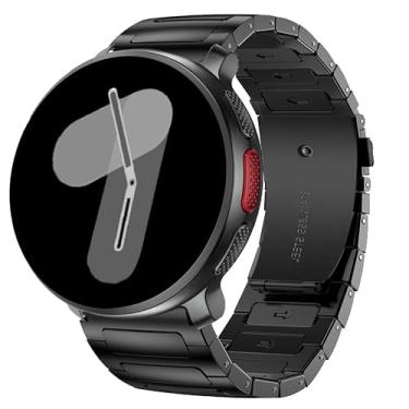 Imagem de Compatível com pulseira Polar Vantage V3, pulseiras de metal de aço inoxidável sólido de 22 mm compatíveis com smartwatch Polar Vantage V3/Grit X Pro/Grit X2 Pro/Grit X/Vantage M2/Vantage M (preta,