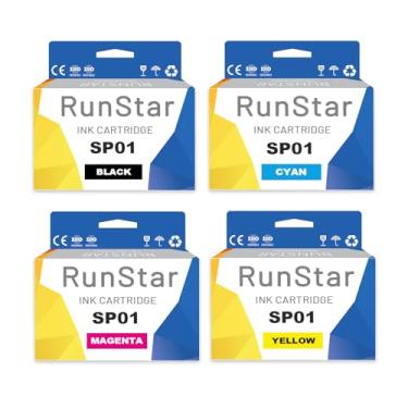 Imagem de Run Star Cartucho de tinta de sublimação SP01 SP-01 SP-1 de substituição para Brother SP01BKS SP01CS SP01MS SP01YS para impressora de sublimação Brother SP-1 (1BK/1C/1M/1Y)
