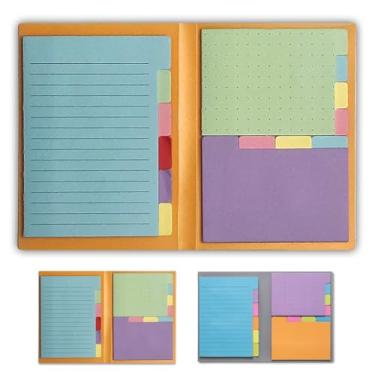 Imagem de Panda Planner Conjunto de notas adesivas – 140 notas adesivas de cores de primavera para casa, escritório e escola – Notas adesivas com abas, pontilhadas, em branco e forradas para produtividade e