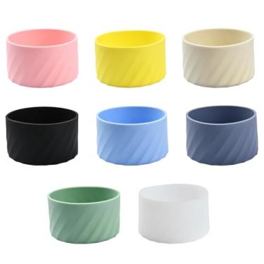 Imagem de UR URLIFEHALL 9 peças, 9 cores, simples, moderna, bota de silicone, antiderrapante, capa protetora reutilizável para garrafa de água