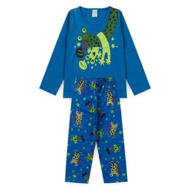 Imagem de Pijama Infantil Menino Longo Sapinho Brilha No Escuro - Molekada, 2
