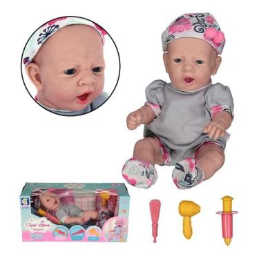 Imagem de Boneca Coleção Sweet Reborn Cotiplás Primeira Vacina 2433