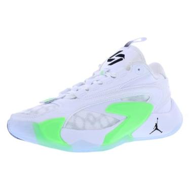 Imagem de Nike Tênis de basquete infantil Jordan Luka 2 (GS), Branco/Verde Strike/Preto, 6 Big Kid