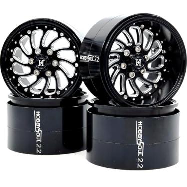 Imagem de HOBBYSOUL 2.2 Beadlock Wheels Adjustable Offset Rims Wide 40mm for 1/10 RC Crawler Gen8 Everest gen 7 Pro / SCX10 Capra / TRX4 AMG 6x6 Upgrades, HS701575