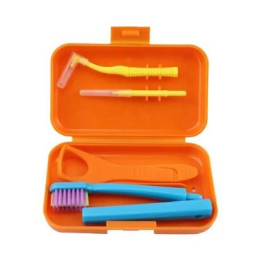 Imagem de Kit Portátil de Limpeza Dentária com Escova e Escova Interdental Remov