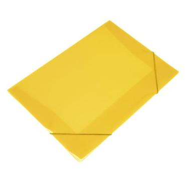 Imagem de Kit Pasta Documentos A4 Oficio Aba Elastico Polibras 10 Und, Amarelo