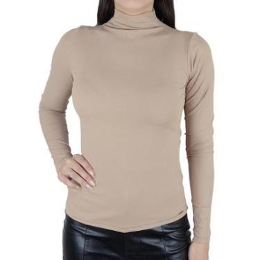 Imagem de Blusa Feminina Olho Fatal ML Canelada Bege - 601838-Feminino