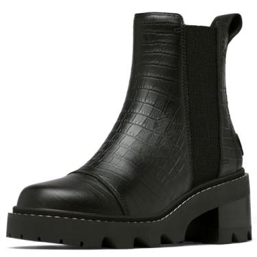 Imagem de SOREL Bota feminina Joan Now Chelsea, Preto/Tawny Buff, 36