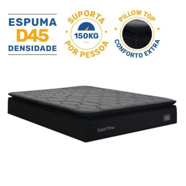 Imagem de Colchão de Espuma D45 Pillow Top Suport Prime Casal 138cm