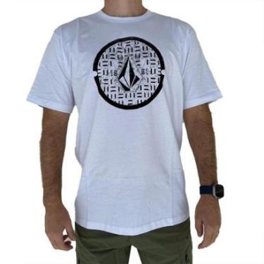 Imagem de Camiseta Volcom Circle Texture SM25 Masculina-Masculino