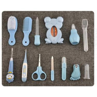 Imagem de Kit de Manutenção Infantil com 13 Peças - Cortador de Unhas e Tesoura
