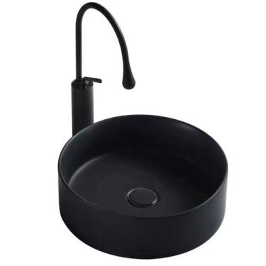 Imagem de Cuba Deend De Cerâmica GrezzaNera Para Banheiro 42x42x13,5cm