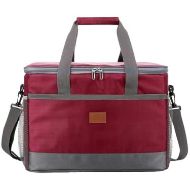 Imagem de BOLSA TÉRMICA IMPERMEÁVEL COOLER 30L PRAIA VIAGEM VERMELHA