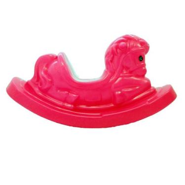 Imagem de Gangorra cavalinho infantil - ROSA - Baby Para Meninas e Garotas - Edu
