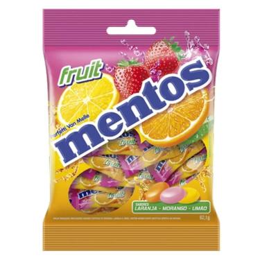Imagem de Bala Mentos Bag Fruit Mix Perfetti 62g