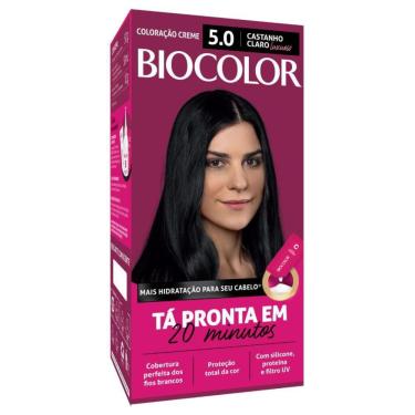 Imagem de Tinta de Cabelo Biocolor Mini Kit Castanho Claro Luxuoso 5.0