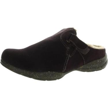 Imagem de Clarks Tamanco feminino Roseville, Camur a vinho, 6.5